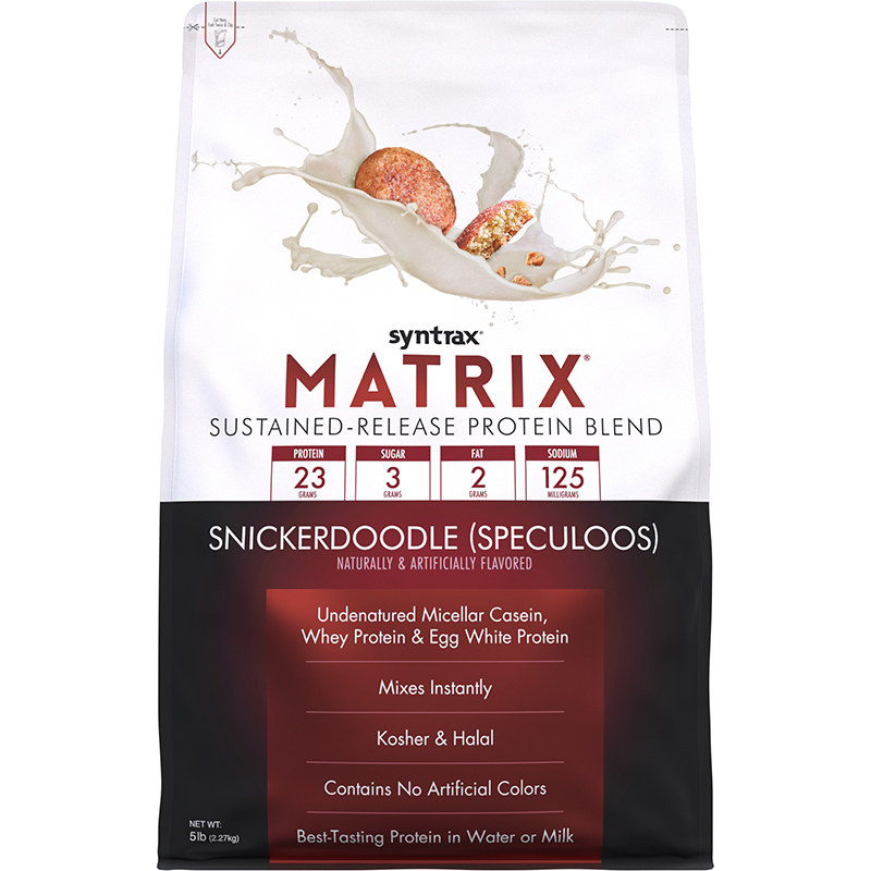 SYNTRAX MATRIX PROTEIN BLEND 2.27 kg. (5 lbs) Snickerdoodle (Speculoos) + รับฟรี Aerobottle Primus Crystal Shaker 32Oz. 1 ใบ