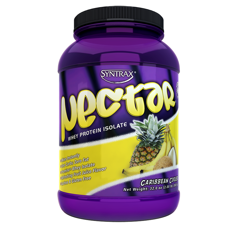 Syntrax Nectar Whey Protein Isolate 907g. (2 lbs) Caribbean Cooler