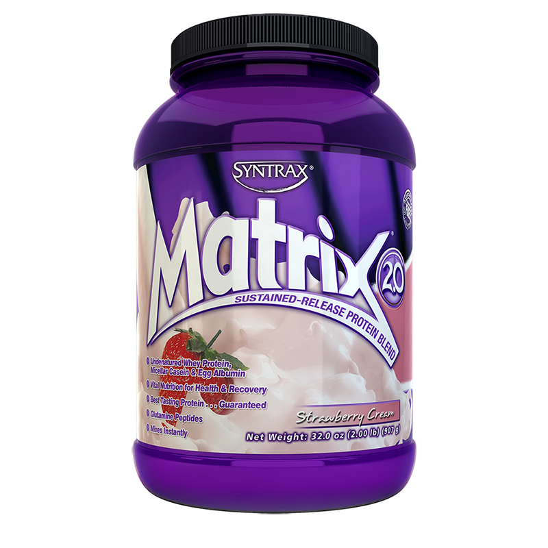Syntrax Matrix Protein Blend 907g (2 lbs) Strawberry Cream